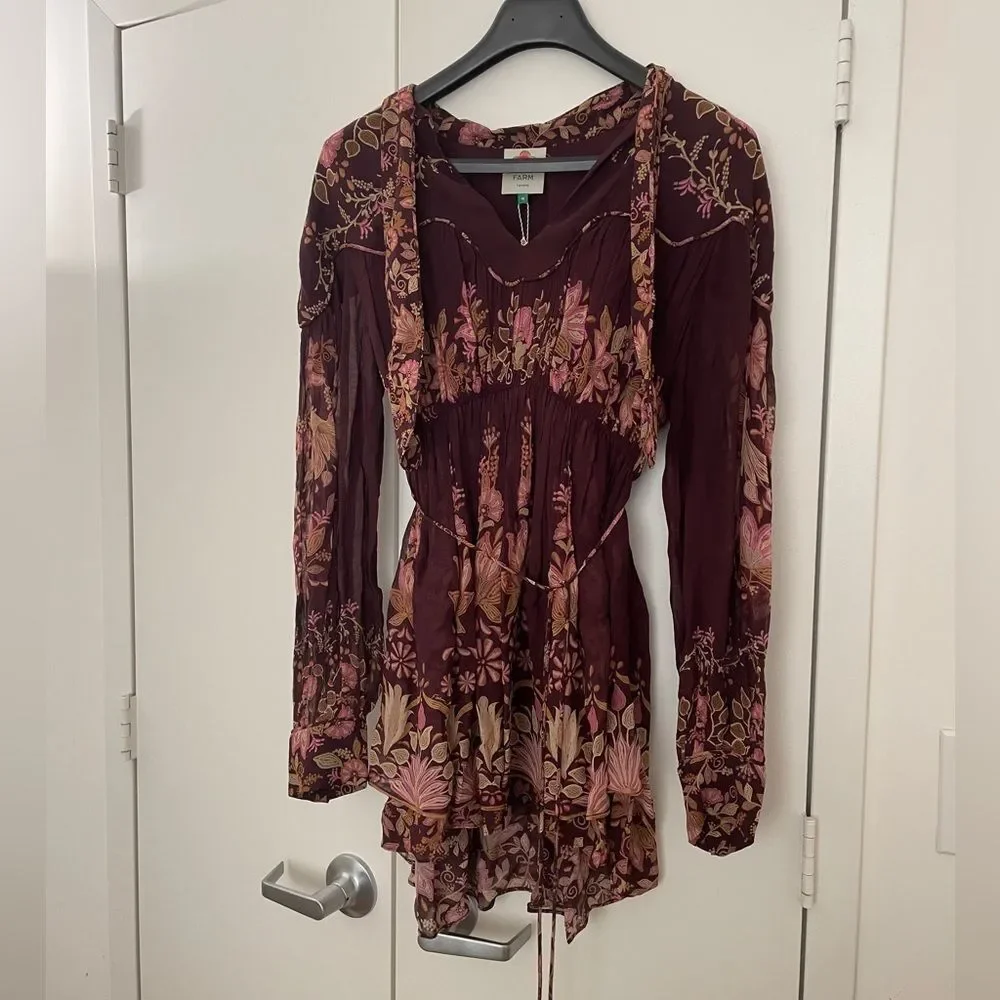 NWT Farm Rio Bella Mini Dress Women Size M(MSRP$260)